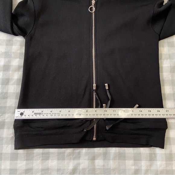 Lili Sidonio Molly & Bracken amazing black sweater ribbon dark Academia zip XS - Picture 13 of 15